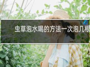 虫草泡水喝的方法一次泡几根