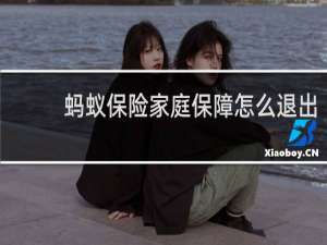 蚂蚁保险家庭保障怎么退出