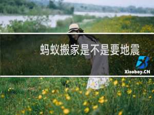 蚂蚁搬家是不是要地震