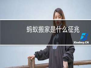 蚂蚁搬家是什么征兆