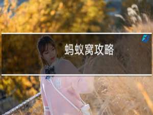 蚂蚁窝攻略