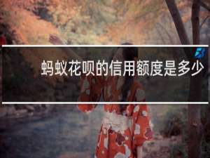 蚂蚁花呗的信用额度是多少
