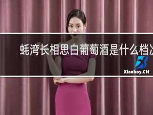 蚝湾长相思白葡萄酒是什么档次