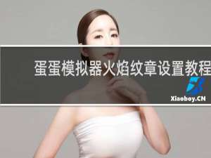 蛋蛋模拟器火焰纹章设置教程