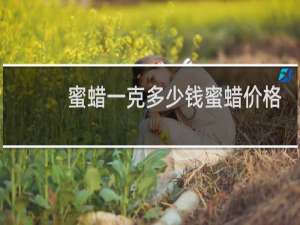 蜜蜡一克多少钱蜜蜡价格