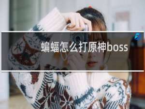 蝙蝠怎么打原神boss