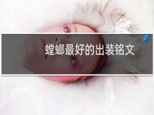 螳螂最好的出装铭文