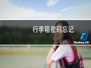 行李箱密码忘记