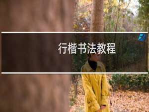 行楷书法教程