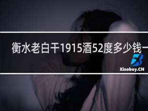 衡水老白干1915酒52度多少钱一瓶