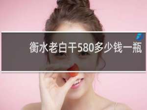 衡水老白干580多少钱一瓶