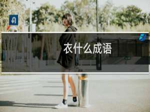 衣什么成语