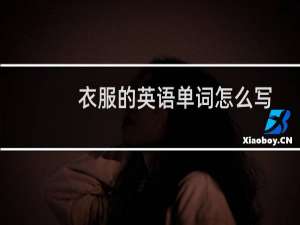 衣服的英语单词怎么写