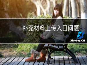 补充材料上传入口问题-备案平台
