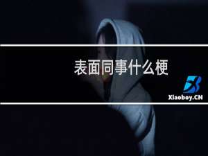表面同事什么梗