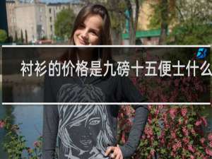 衬衫的价格是九磅十五便士什么梗
