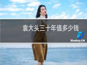 袁大头三十年值多少钱