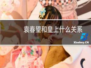 袁春望和皇上什么关系