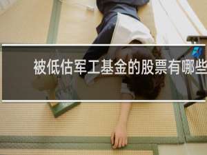 被低估军工基金的股票有哪些