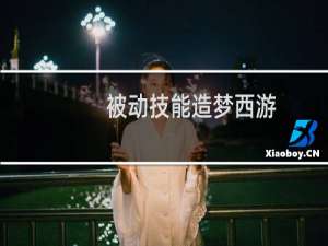 被动技能造梦西游