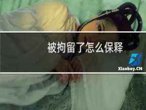 被拘留了怎么保释