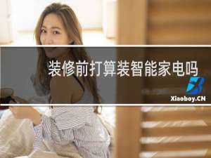 装修前打算装智能家电吗