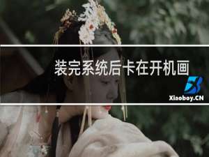 装完系统后卡在开机画面