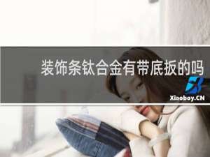 装饰条钛合金有带底扳的吗