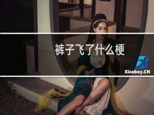 裤子飞了什么梗，裤子飞了是什么意思？什么梗