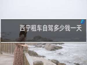 西宁租车自驾多少钱一天