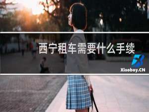 西宁租车需要什么手续