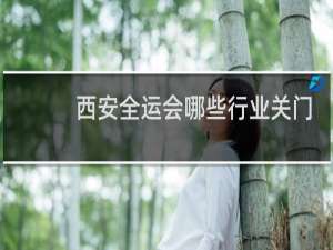 西安全运会哪些行业关门