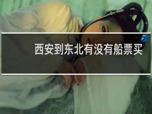 西安到东北有没有船票买