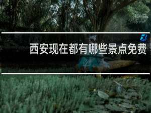 西安现在都有哪些景点免费
