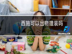西施可以出物理装吗