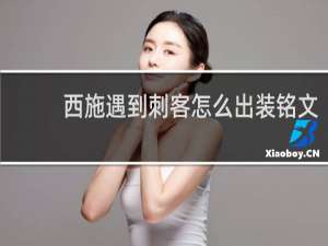 西施遇到刺客怎么出装铭文