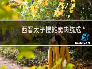 西晋太子摆摊卖肉练成“一刀准”绝活