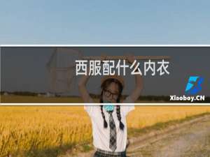 西服配什么内衣