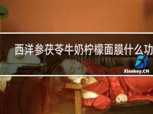 西洋参茯苓牛奶柠檬面膜什么功效