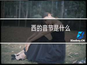 西的音节是什么