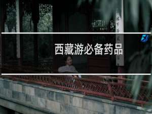 西藏游必备药品