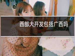 西部大开发包括广西吗