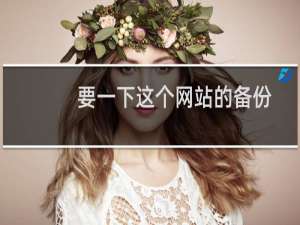 要一下这个网站的备份-虚拟主机/数据库问题