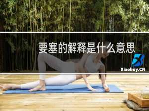 要塞的解释是什么意思（要塞这个词的意思是啥呀`）