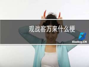 观战客万来什么梗