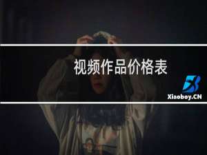视频作品价格表