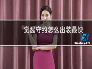 觉醒守约怎么出装最快