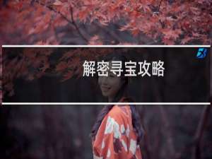 解密寻宝攻略