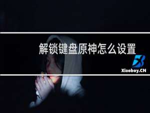 解锁键盘原神怎么设置