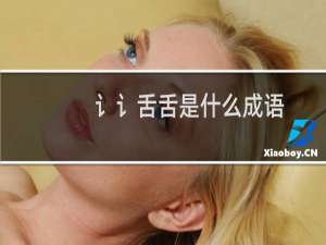 讠讠舌舌是什么成语